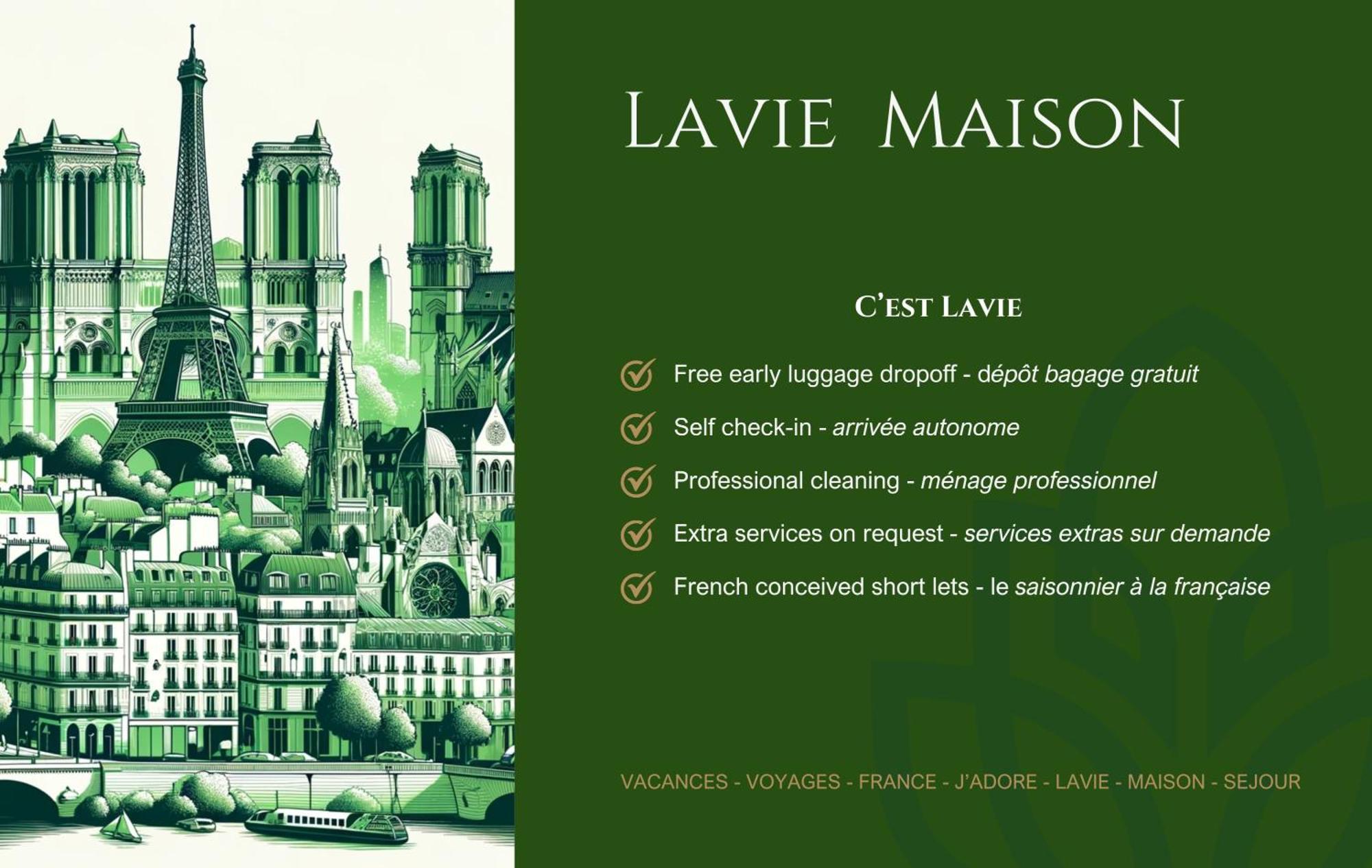 Lavie Maison Eiffel Ac Hot Tub Paris Exterior foto